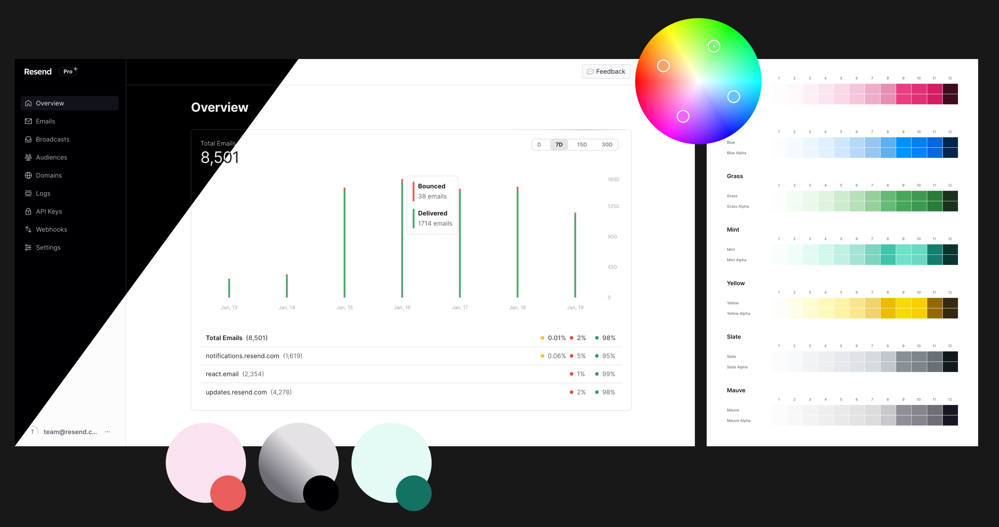 Light/dark mode color palette